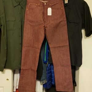 LEVI'S MEN'S STRAIGHT LEG BUTTON FLY JEANS